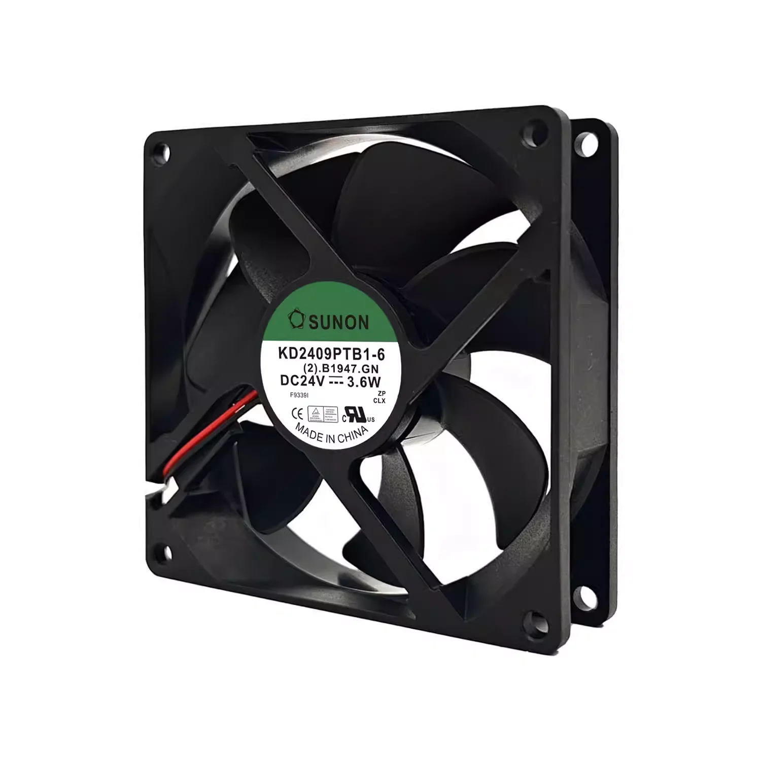 New For SUNON 9025 24V 3.6W 9CM frequency converter cooling fan with dual ball KD2409PTB1-6 view 3