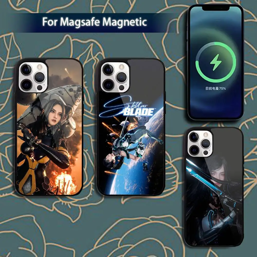 

Game Stellar B-Blade-ea Phone Case For iPhone 17,16,15,14,13,12,11,Pro,Max,Plus,Mini,Magsafe,Magnetic Wireless Charging Case