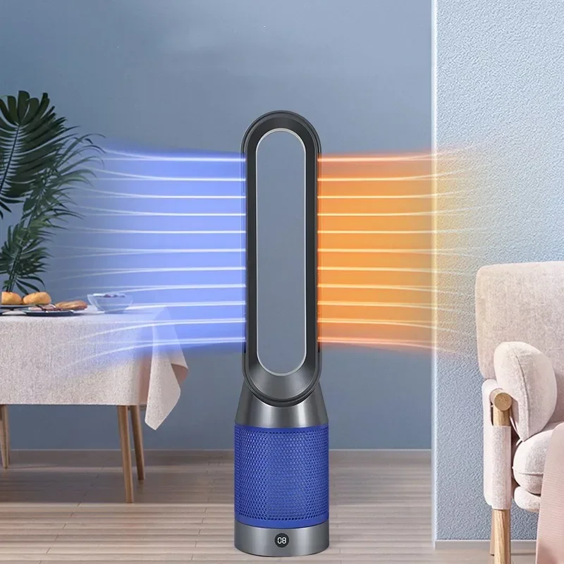 2022 new heater heater, fan household power saving, full-speed thermoelectric heating, cold and warm dual-purpose bladeless fan