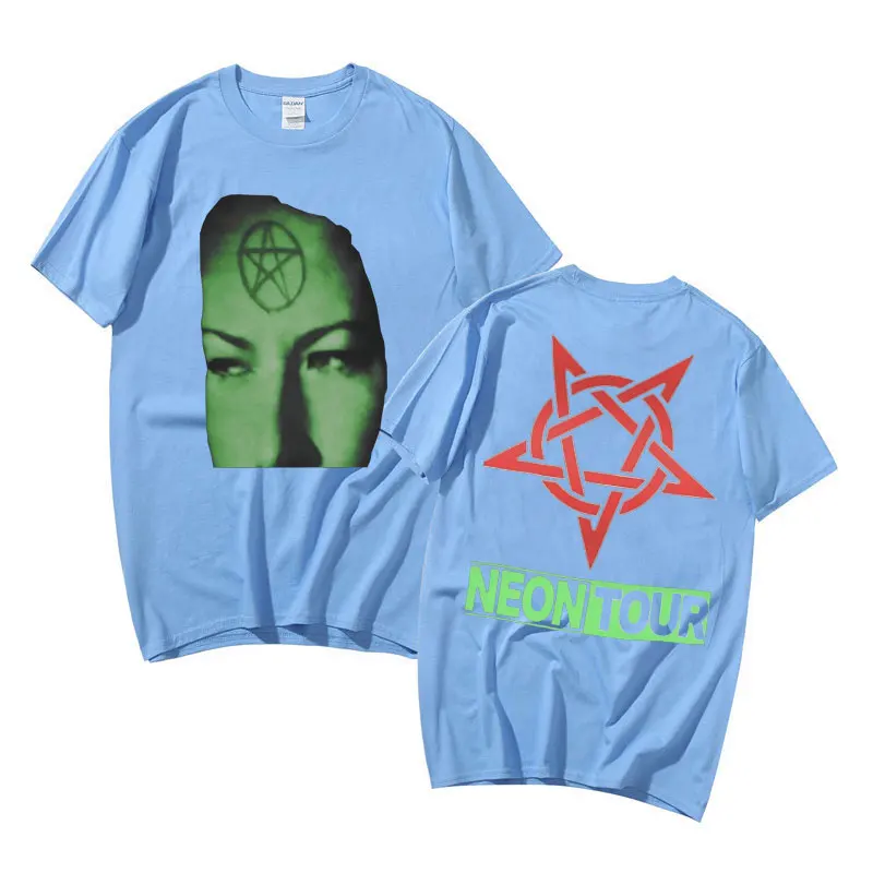 Playboi Carti Neon Tour T-Shirt Men Women Hip Hop Oversized