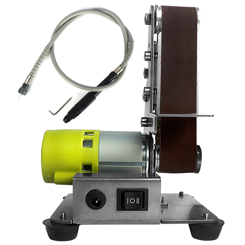 110V/220V Mini Belt Grinding Machine Tool Sharpening Machine Sanding Grinding Electric Sander Home Diy Polisher Machine