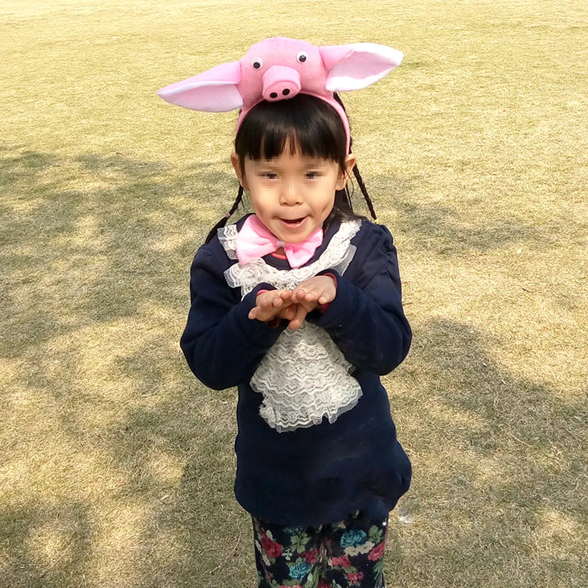 

Набор из 3 предметов: повязка на голову в виде свиньи, аксессуар для костюма, универсальный размер для детей и взрослых, реквизит для вечеринок, театра, игр, с бантом и хвостом, повязка на голову в виде животного