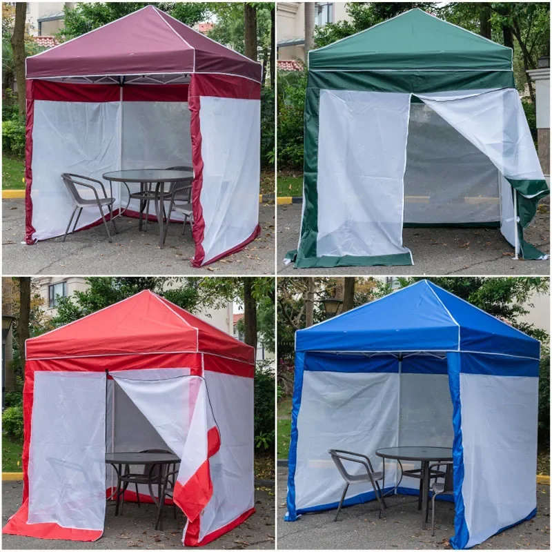 For 2 * 2 hollow frame car four-corner tent camping anti-mosquito mesh cloth shading sun protection folding tent