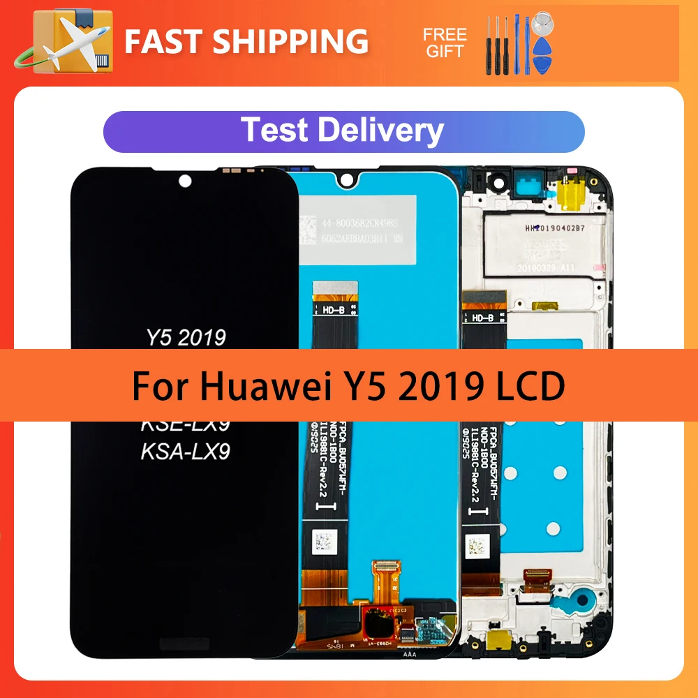 

5.71" LCD For Huawei Y5 2019 AMN-LX9 LX1 LX2 LX3 Display Touch Screen Digitizer Assembly Replacement With Frame