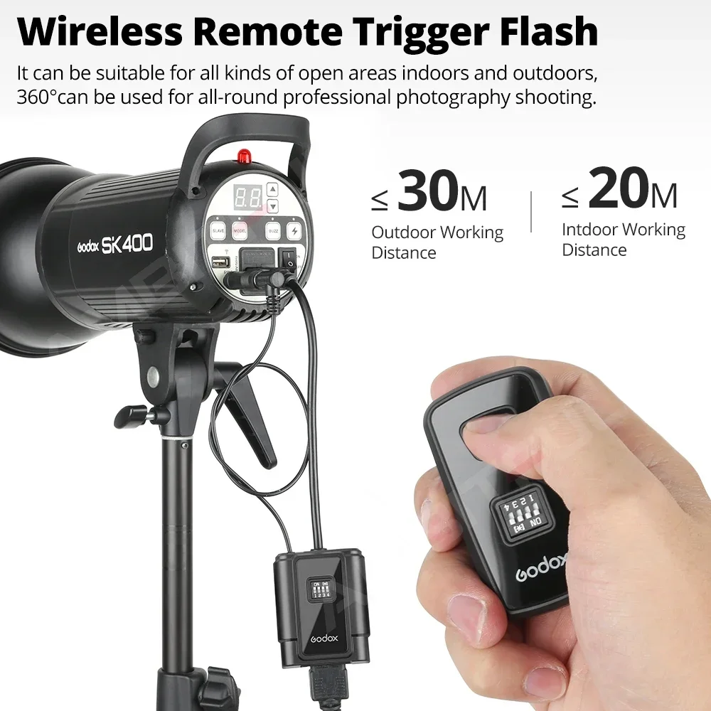 Godox DM-16 Channel Wireless Radio Remote Studio Flash Trigger For Canon Nikon Olympus Pentax Cameras