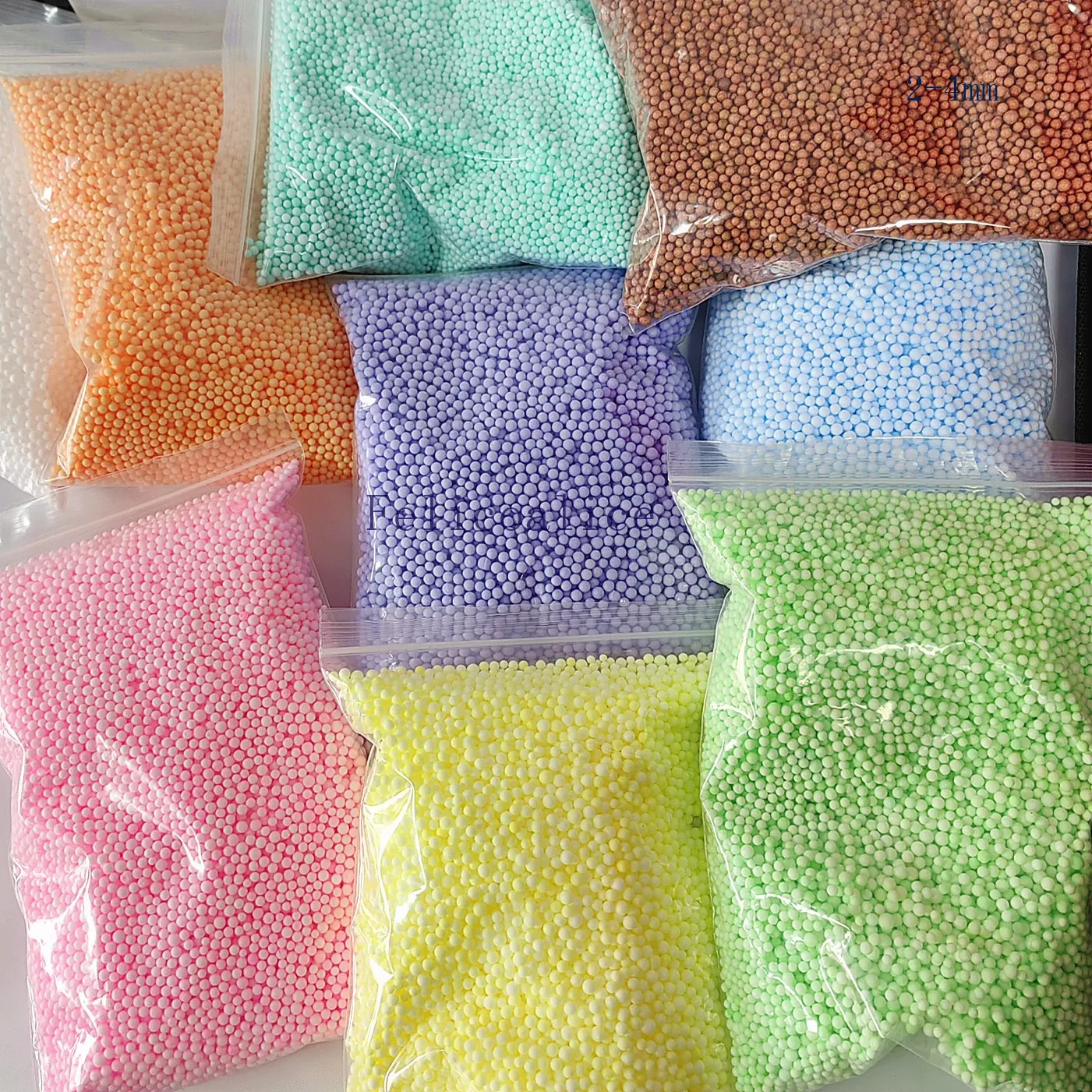 Macaron color Small Tiny Foam Beads Floam Filler For DIY Filling 2-4mm