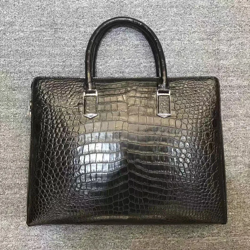 

Men's Briefcase Casual Real Crocodile Belly Leather Handbag Fashion Trendy Business Shoulder Office Bags Handbag Men's Briefcase