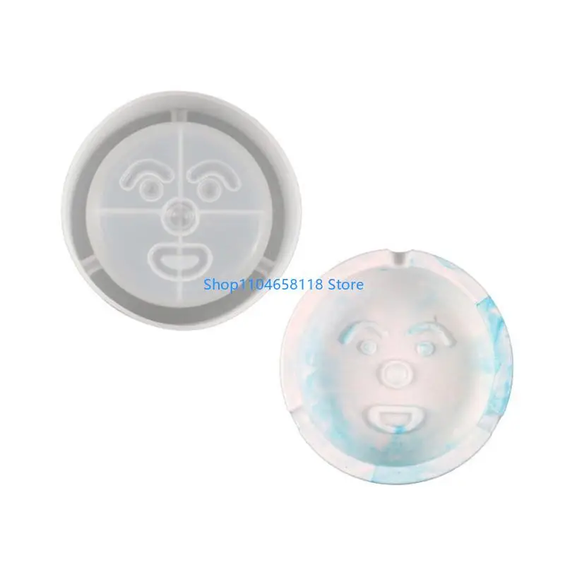 Silicone Casting Mold Human Face Ashtray Decoration Mould Ornament Making Moulds