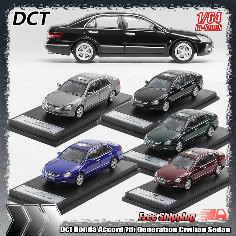 

Новый Dct 1:64 Honda Accord 7-го поколения, гражданский седан, имитация сплава, миниатюрная литая модель, игрушка на заказ, подарок, коллекционная