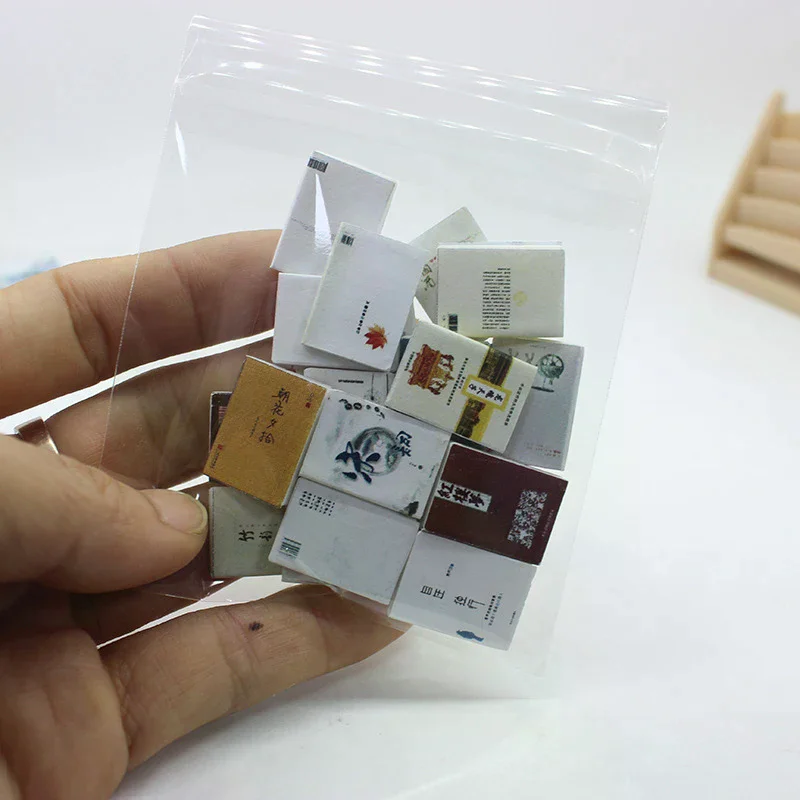20Pcs 1:12 Dollhouse Miniature Comic Books Model Small Books Kids Pretend Play Toys Doll House Study Scene Decor Accessorie