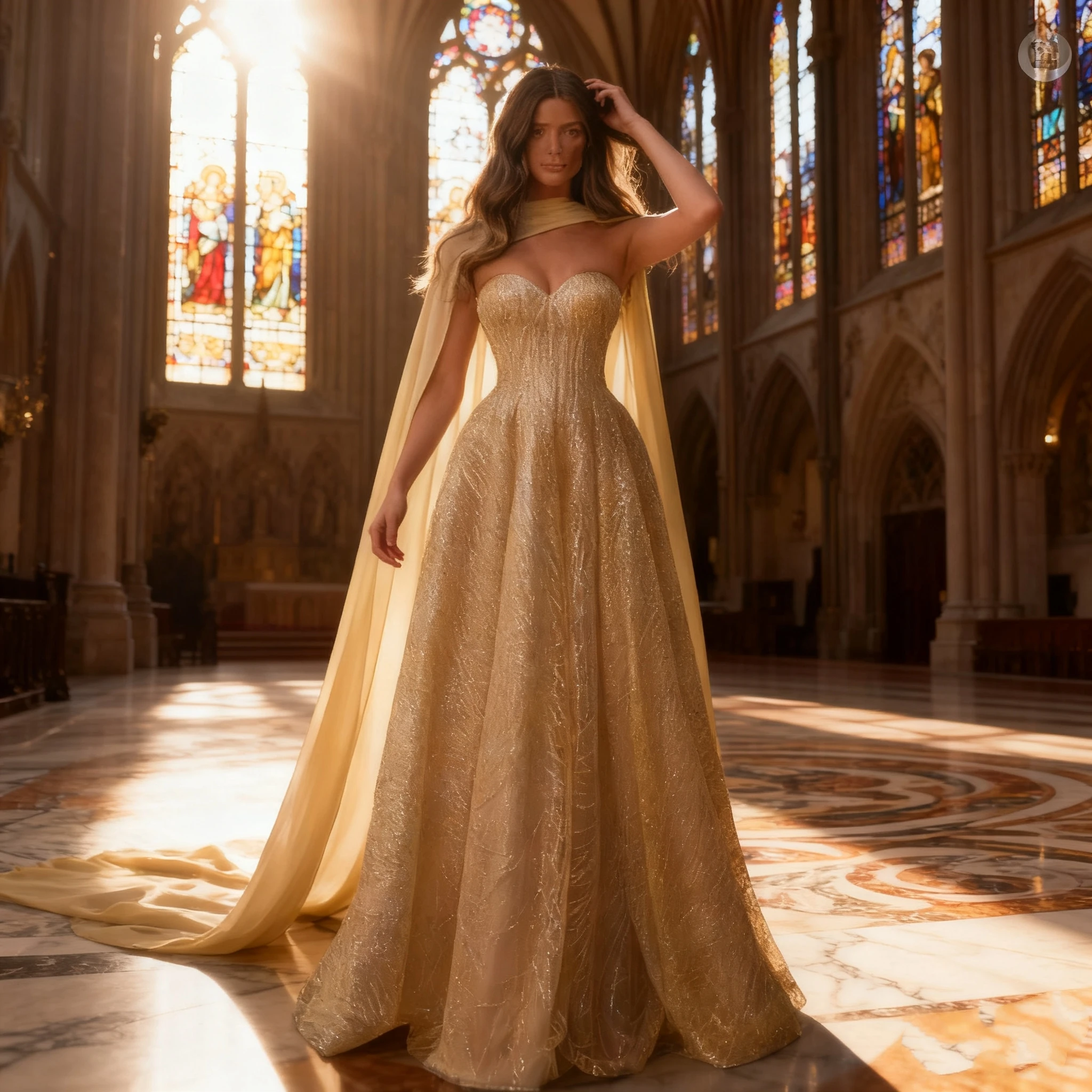 SSYTENS Glitter Sequined Prom Dresses Sweetheart Sleeveless Evening Dress with Scarf Luxury Gold Birthday Party Gowns Customized