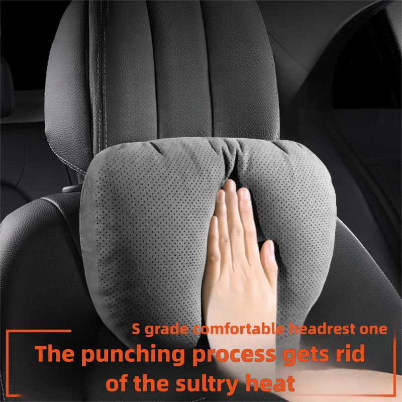 

Car Headrest Neck Pillow Auto Car Neck Cushion Memory Foam Breathable Head Support Neck Rest Indoor Automotive Protector