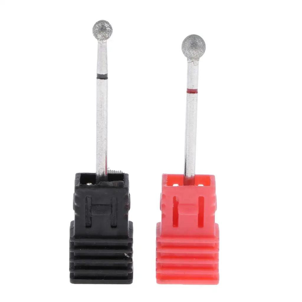 2 hardmetalen roterende braam / 32 inch (2,35 mm) schacht voor doe-het-zelf manicure pedicure