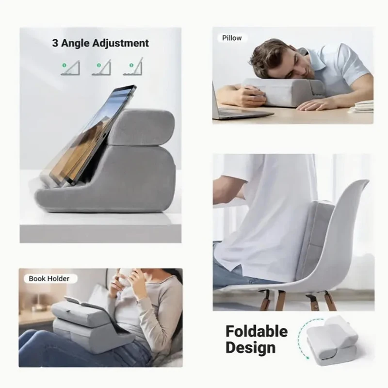 1pc tablet stand, reading pillow, portable all-in-one, pillow pad, mobile phone tablet stand, two-in-one, laptop stand