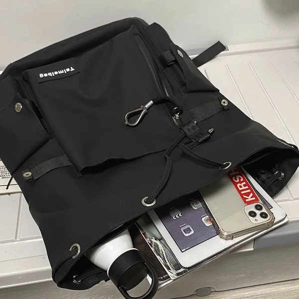 Minimal Elegant Backpack, Multi-pocket Student Rucksack, Popular Urban Daypack, Durable Vacation Knapsack