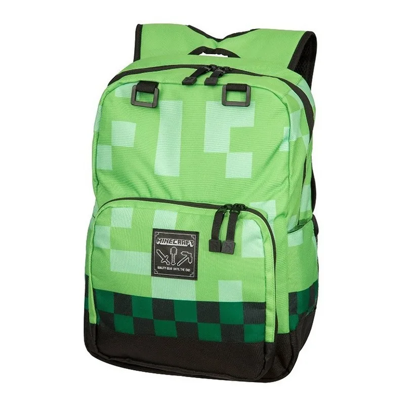 Mc Game My World Backpack Students School Backpack Coolies Afraid Of Dragons Cartoon Mosaic Anime Backpack School Bags