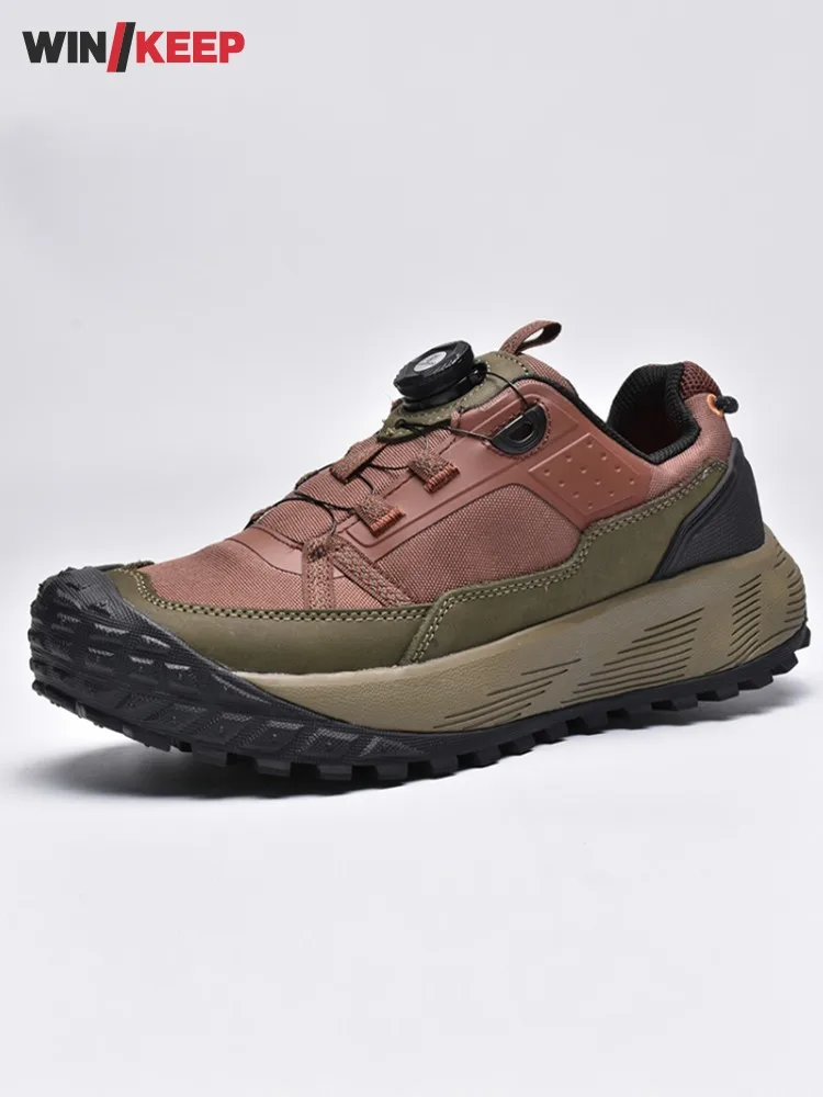 

Mens Non Slip Comfortable Hiking Breathable Climbing Patchwork Mesh Surface Camping Sports Trekking Jogging Trainers Outdoors