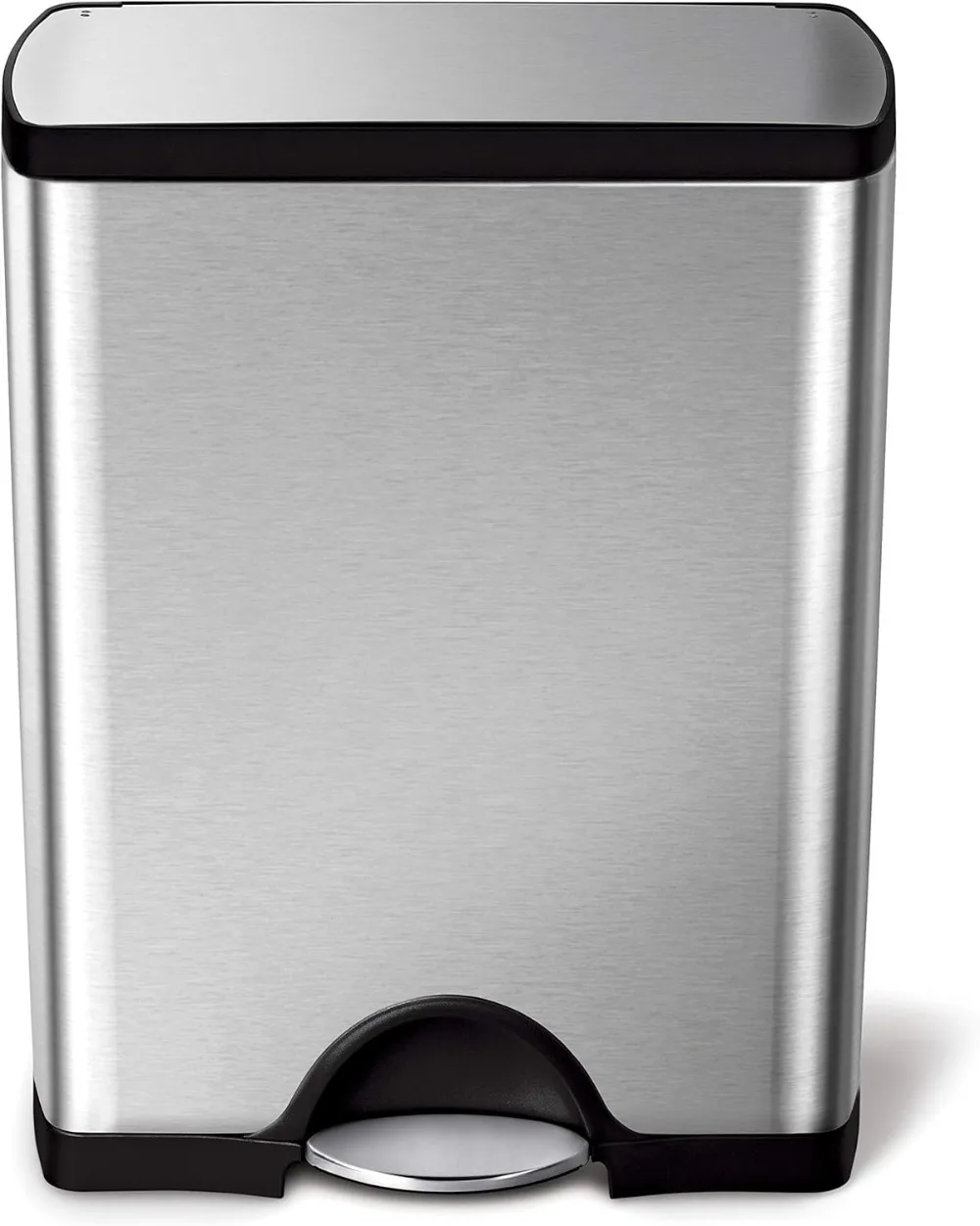 

Recycling Kitchen Step Trash Can, Brushed Stainless Steel