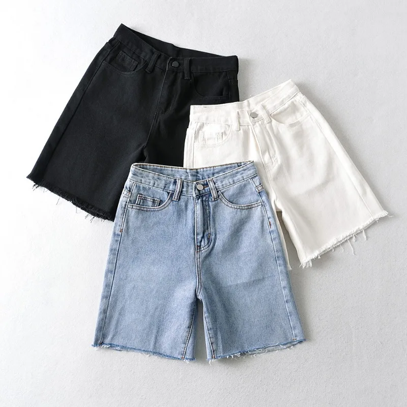 

Blue Women's Denim Shorts Summer High Waist Casual Chic Loose Jean Shorts for Women Summer Fashion Streetwear Y2k Clothing