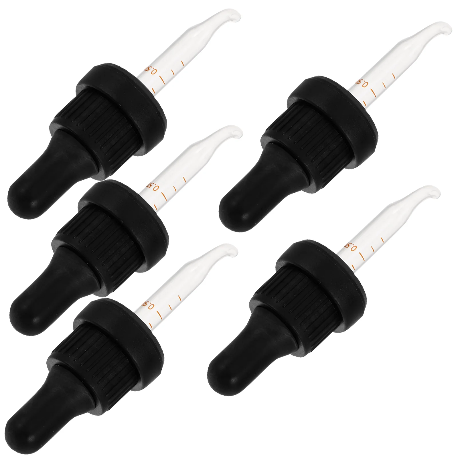 

5 Pcs Essential Oil Dropper Droppers for Oils Empty Mascara Tube and Wand Glass Applicator Yung Living Bottles with Roller