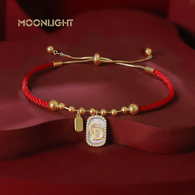 MOONLIGHT Lucky Red Key Bracelet For Women Fashion Jewelry Adjustable Charm Bracelets New Year Christmas Present Wholesale