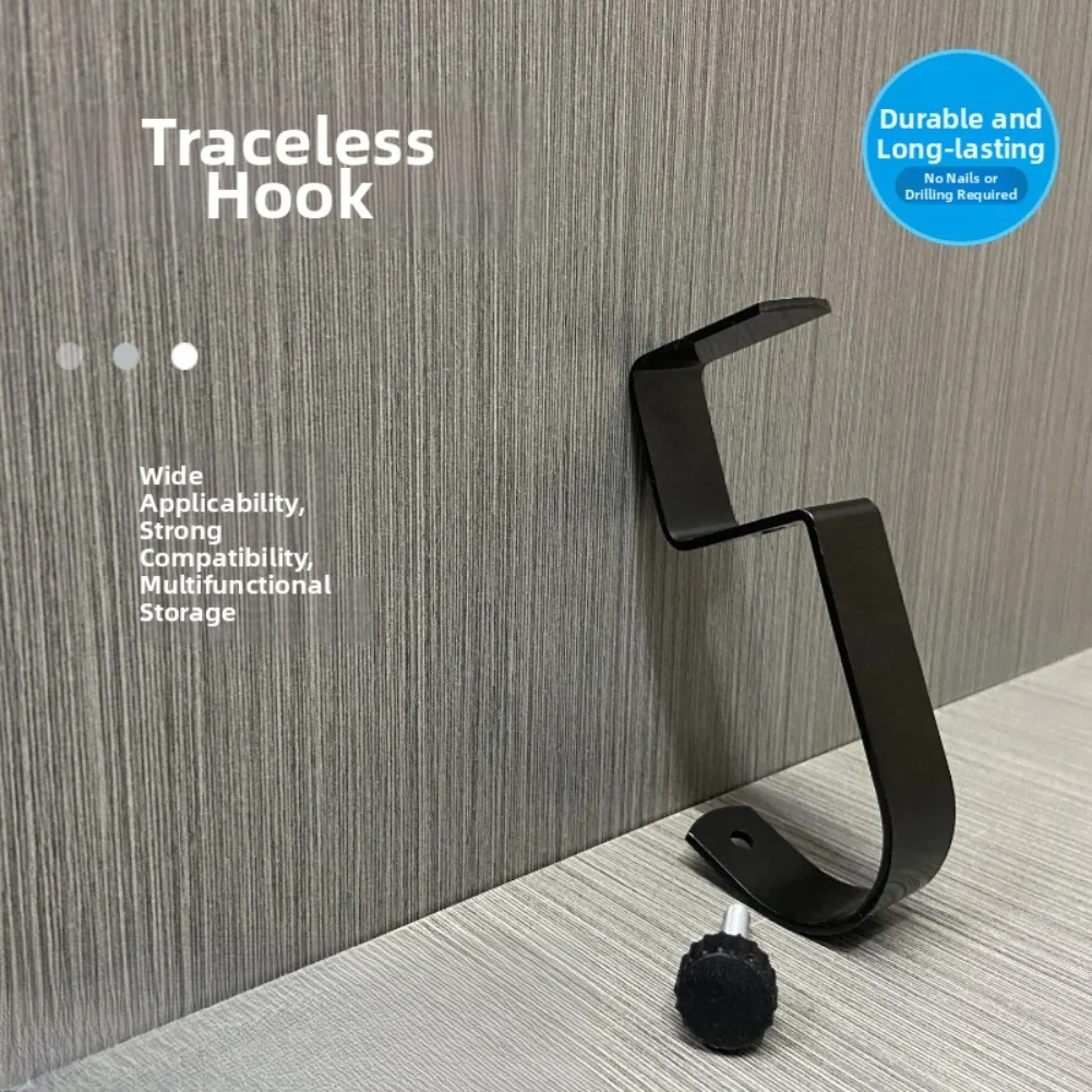 Metal Hooks F Desk Side Hooks For Backpack And Bag Storage, 2 Pack Rust-Resistant Hangers Space-Saving Storage Hooks