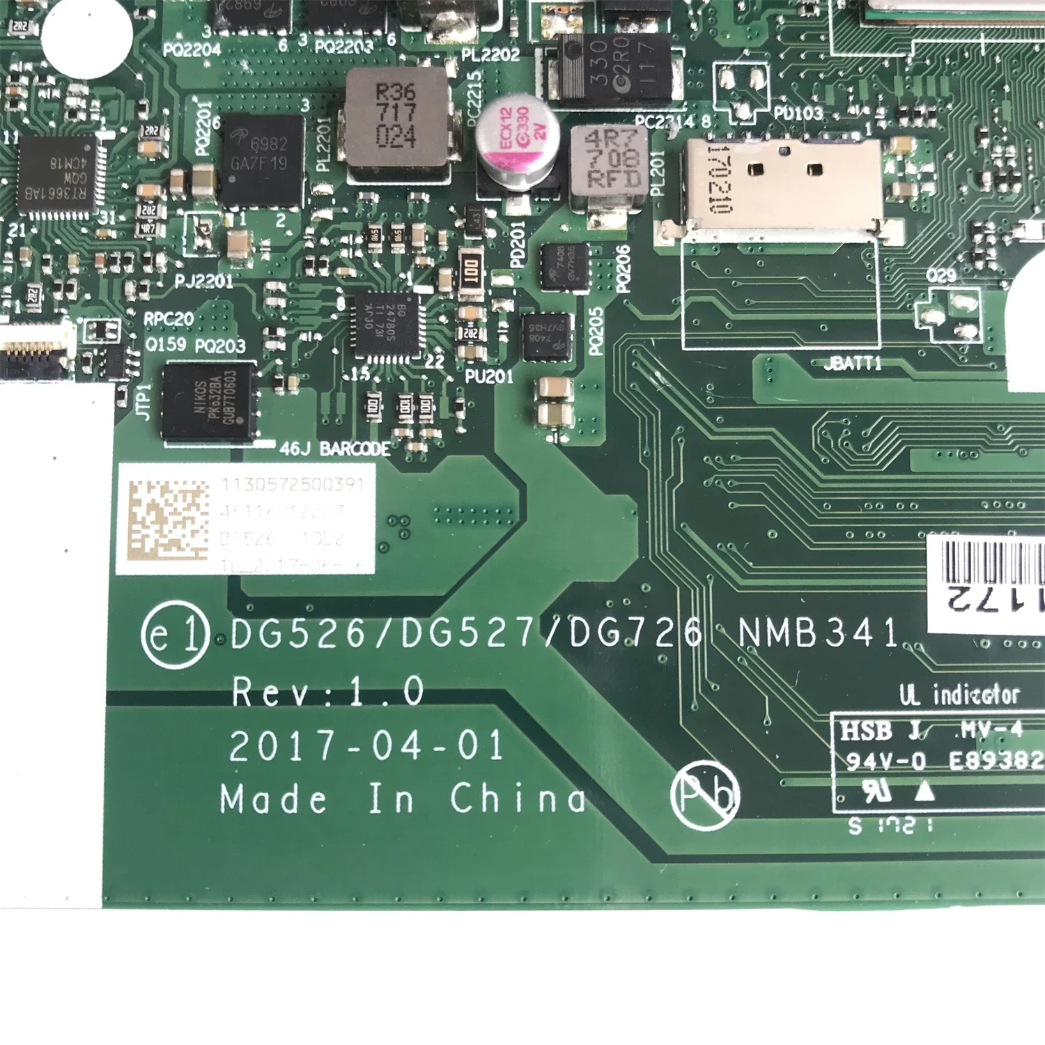 Imagem -04 - Placa-mãe Portátil para Lenovo Ideapad Mainboard 32015abr Dg526 Dg527 Dg726 Nmb341 Nm-b341 100 Testado A10-9620p 4g-ram