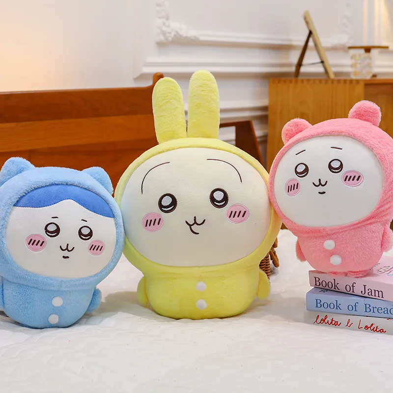 

35/60cm New Cute Doll Chiikawa Pajamas Series Hachiware Usagi Plush Toy Oversized Doll Room Decoration Holiday Gift Girl