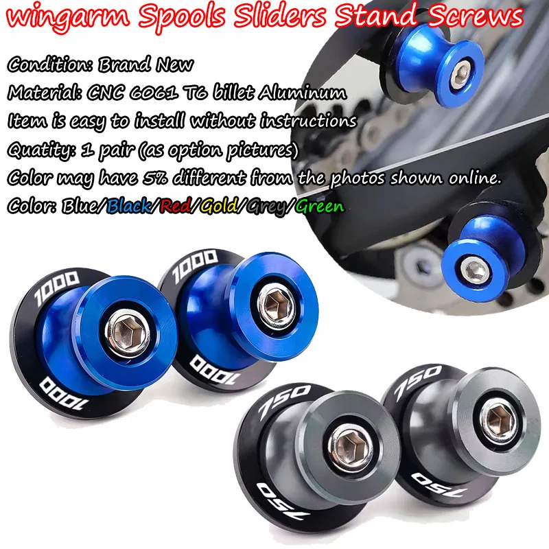 

8 мм для GSXS 750 950 1000 GT 1000GT GSX-S GSXS750 GSXS950 GSXS1000 аксессуары для мотоциклов, винт-подставка, слайдер катушки маятника