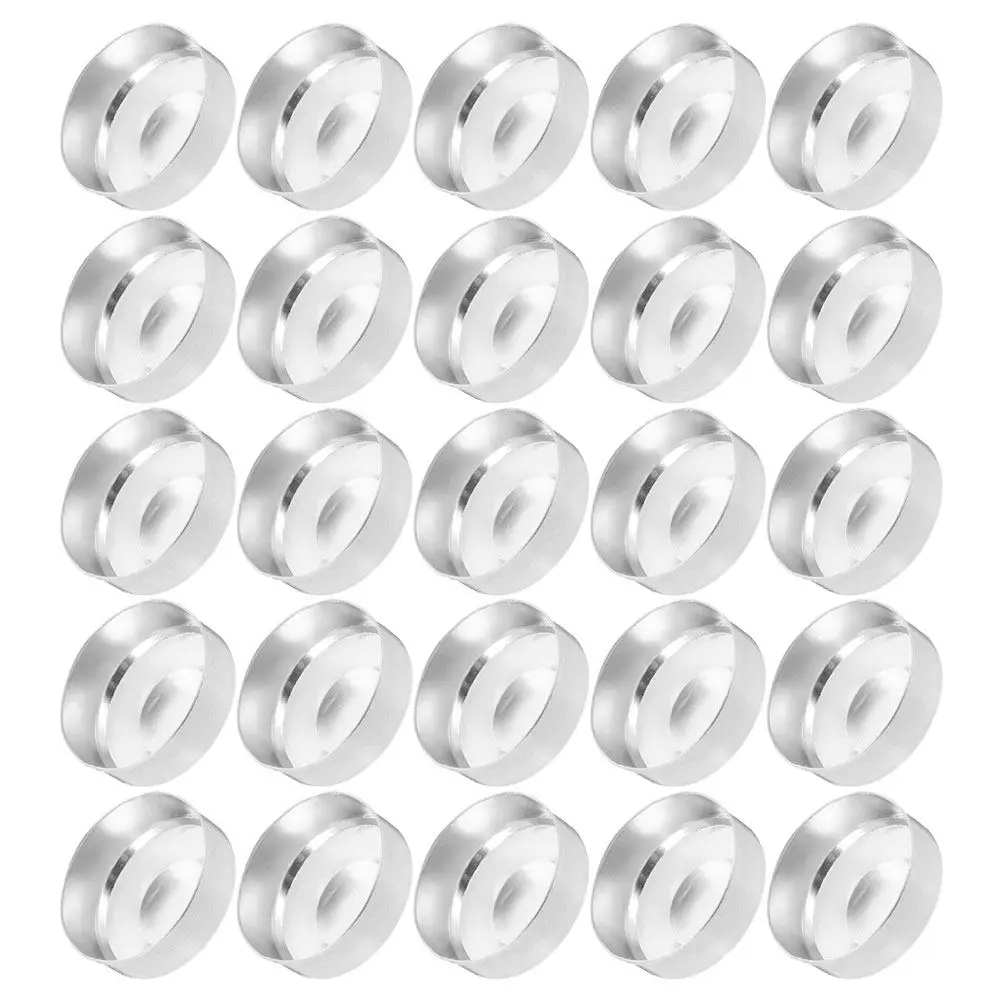 150Pcs Aluminum Tea Light Tins Empty Heat Resistant Cups for DIY Aromatherapy Candles Crafts Chocolates Home Decor Events