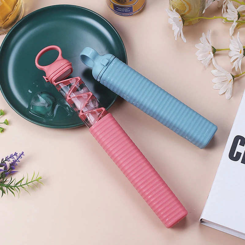 

New Portable 10 Grid Ice Cube Silicone Mold Creative Pull-Out Food Grade Ice Maker Easy To Demold Kitchen Bar Diy Ices Maker