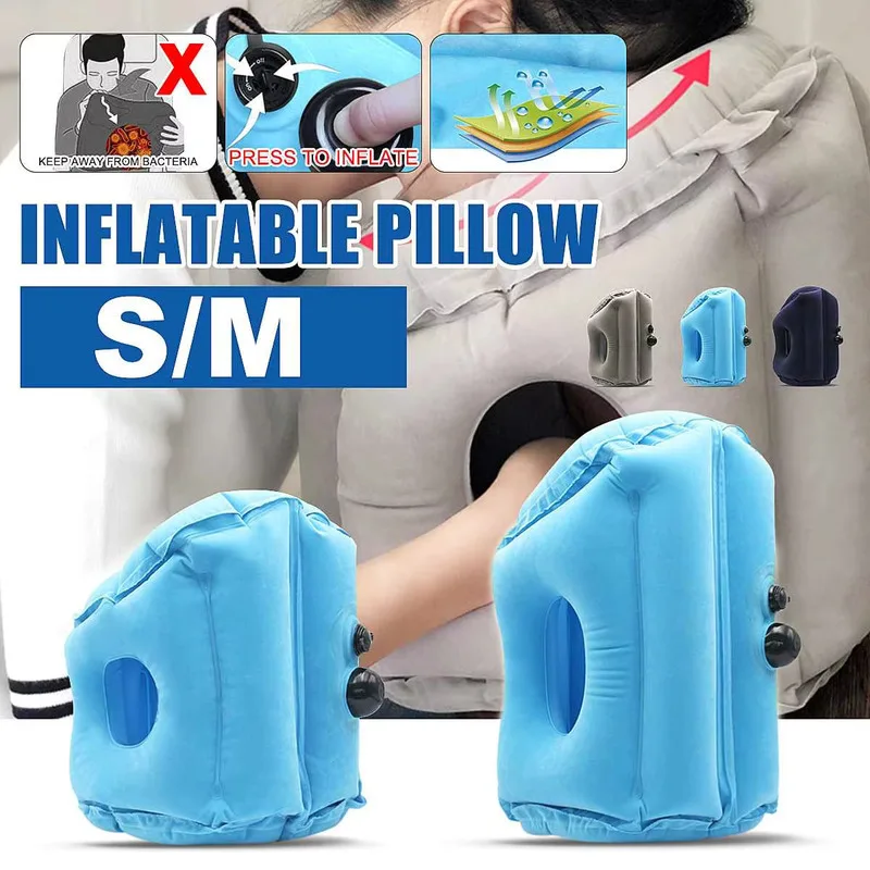 

Удобная надувная дорожная подушка для самолета, шеи, отдыха для головы, спящий инструмент для лица и пуха, ПВХ Флокированная Волшебная мебель