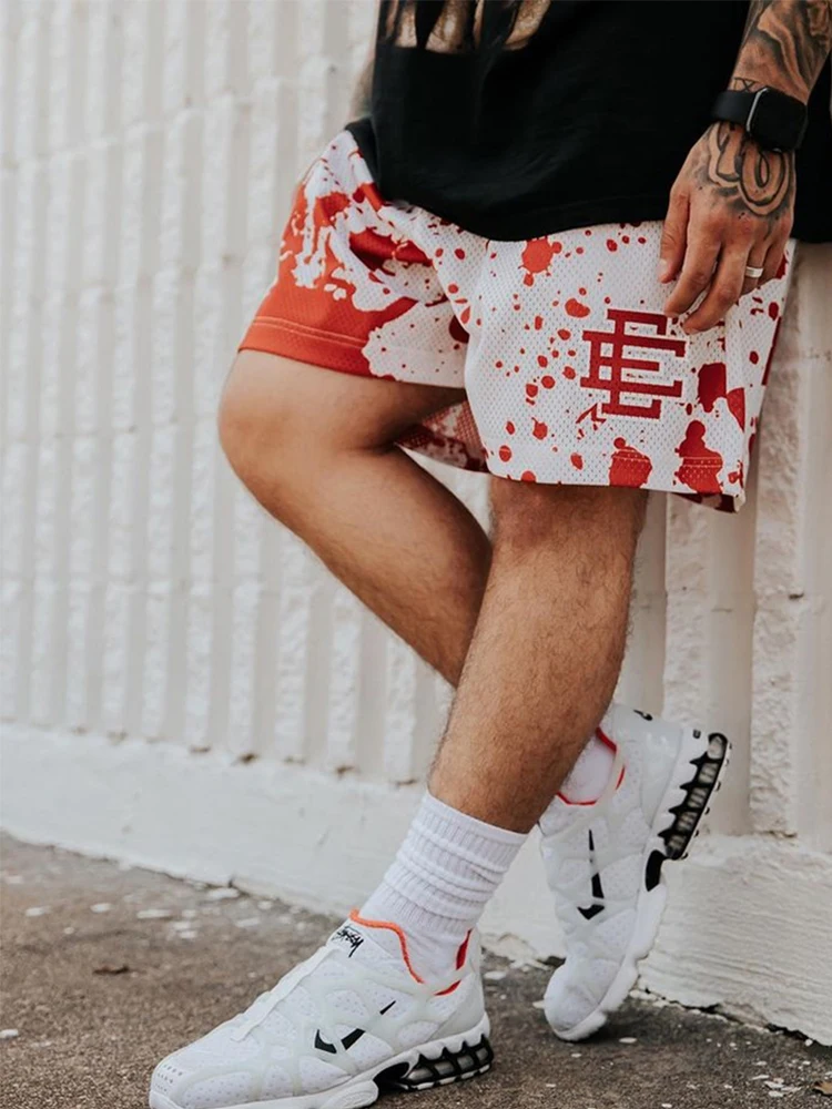 2025 에릭 엠만 남성 비치 보드 쇼츠 피트니스 트레이닝 운동 스포츠 반바지 여성 여름 짐 조깅 메쉬 캐주얼 반바지