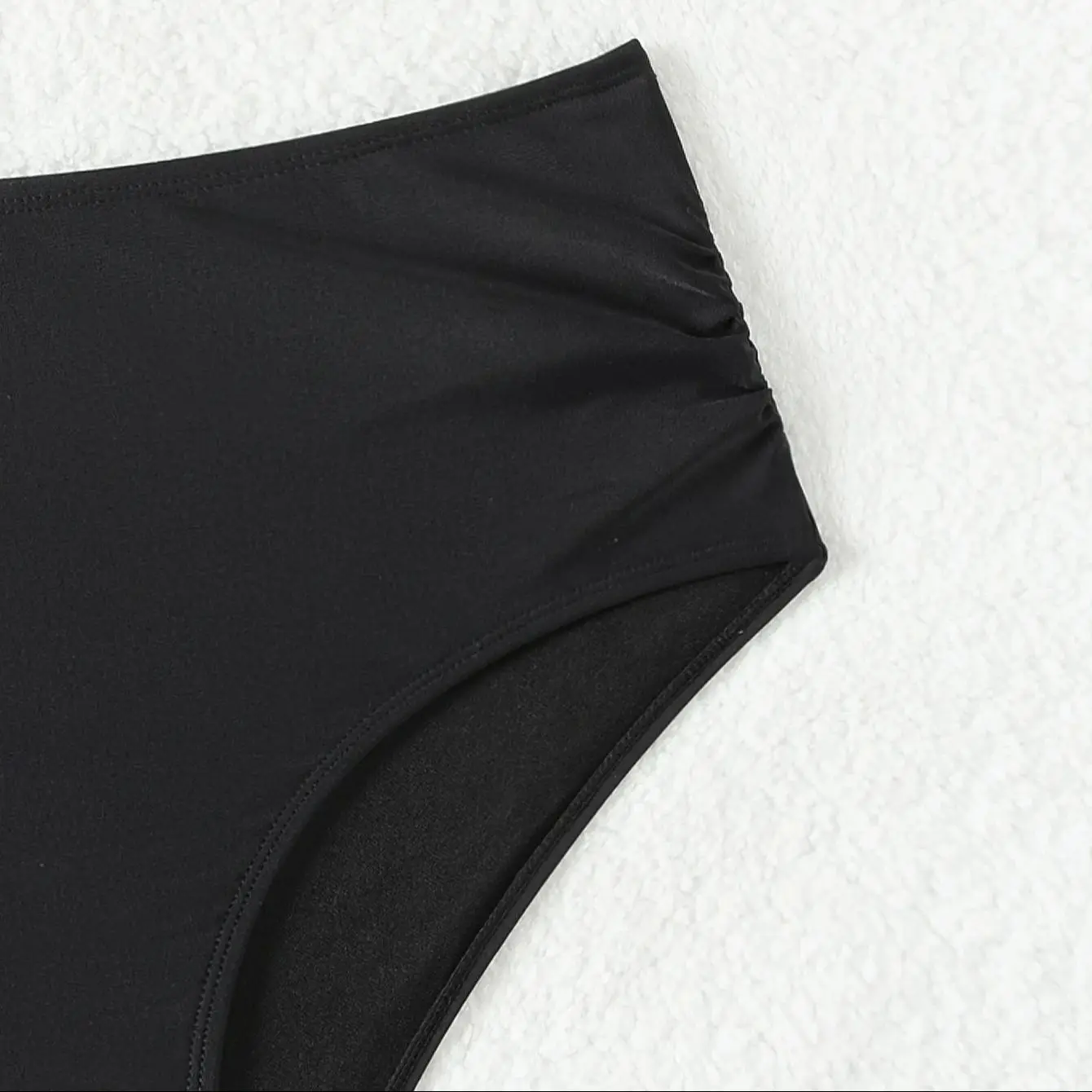 Female Swimming Shorts Triangle Type Women Black Beach Pants height waist bikini bottom