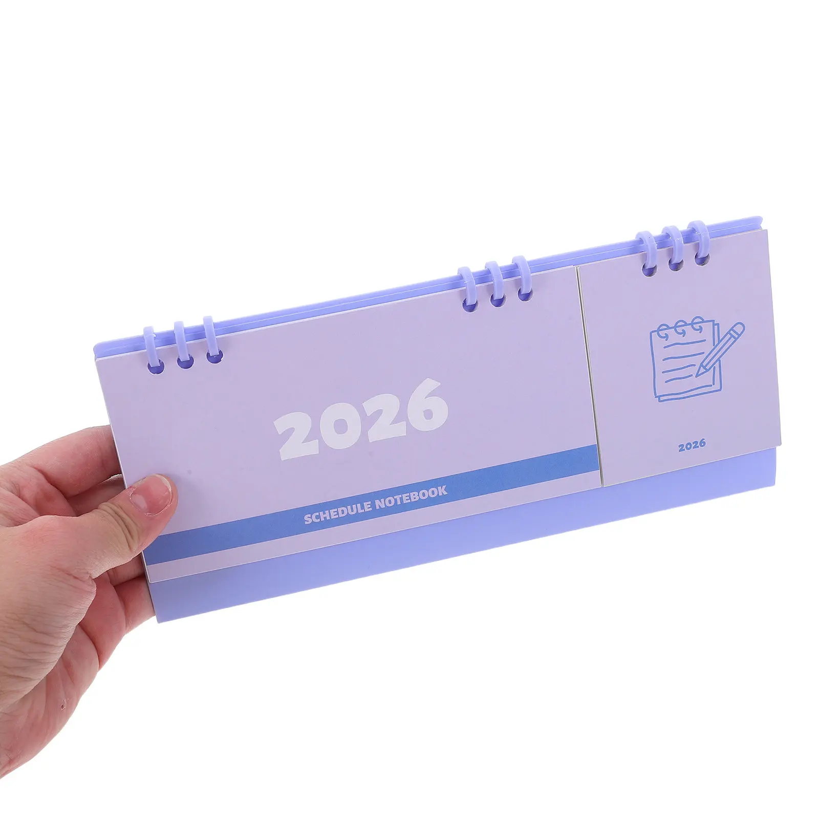 

Twin-Wire Binding Desk Calendar 2026 Minimalist Standing Flip Monthly Planner Desktop Organizer Daily Schedule Planner