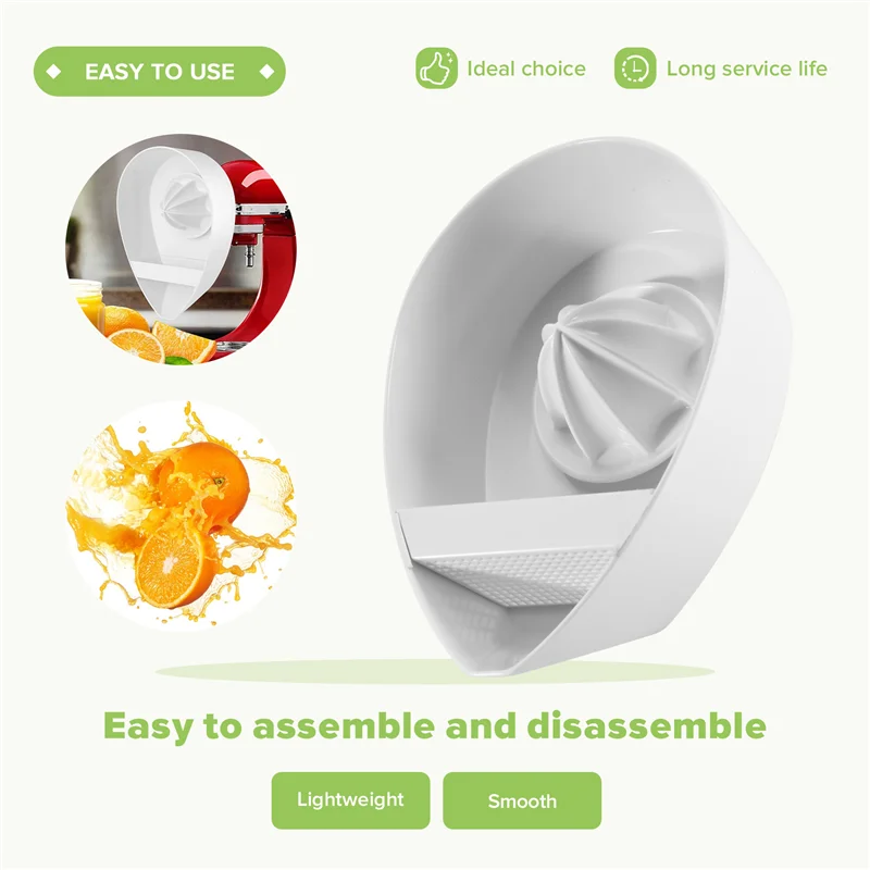 

ABKR-Juicer Accessories For Kitchenaid Citrus Juicer Lemon Stand Mixer Attachment Lemon Squeezer Citrus Juicer Hand Juicer