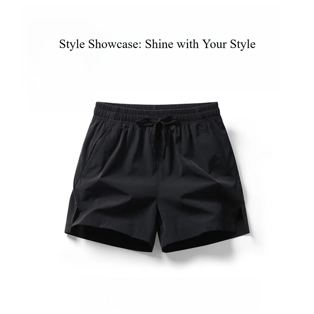 Shorts masculinos de secagem rápida para corrida, adequados para exercícios, treinos e aulas de fitness.