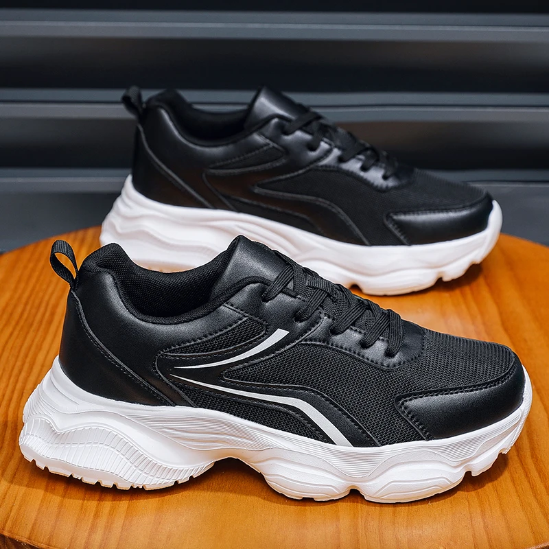 

Men's sports shoes four season fashion versatile comfortable casual new outdoor thick sole breathable anti slip casual sneakers