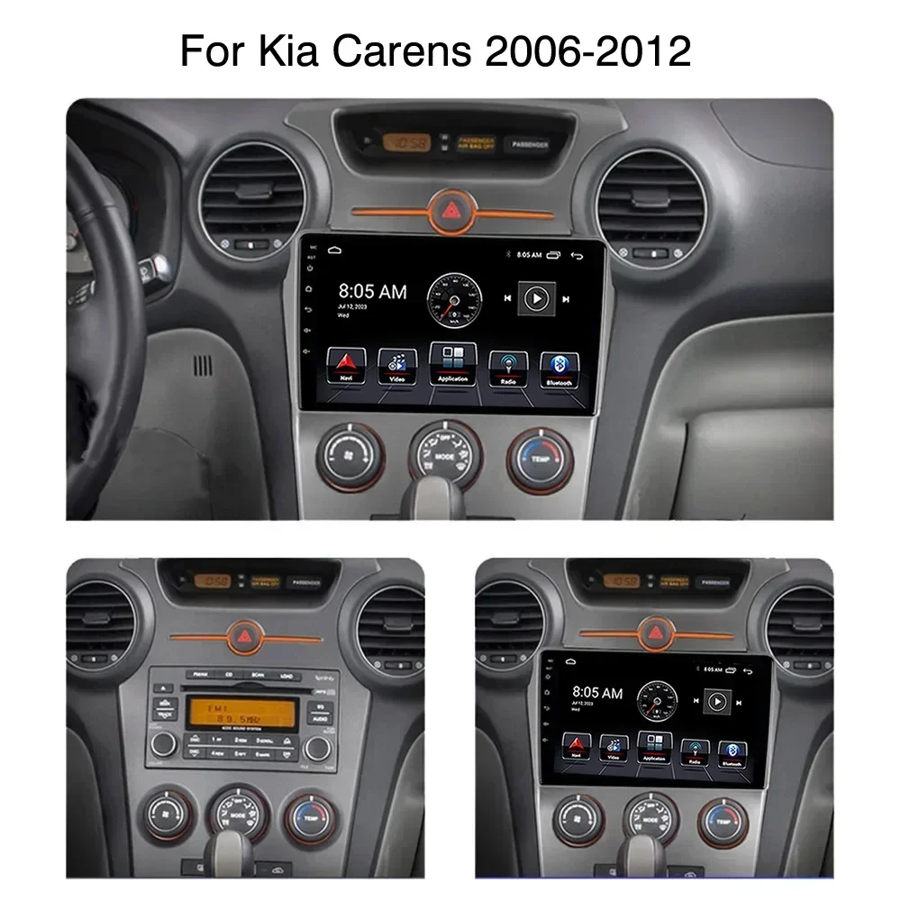 

Android 13 Carplay radio For Kia Carens 2006 2007 2008-2012 Car stereo Multimedia Player android Auto GPS navigation 2DIN DSP