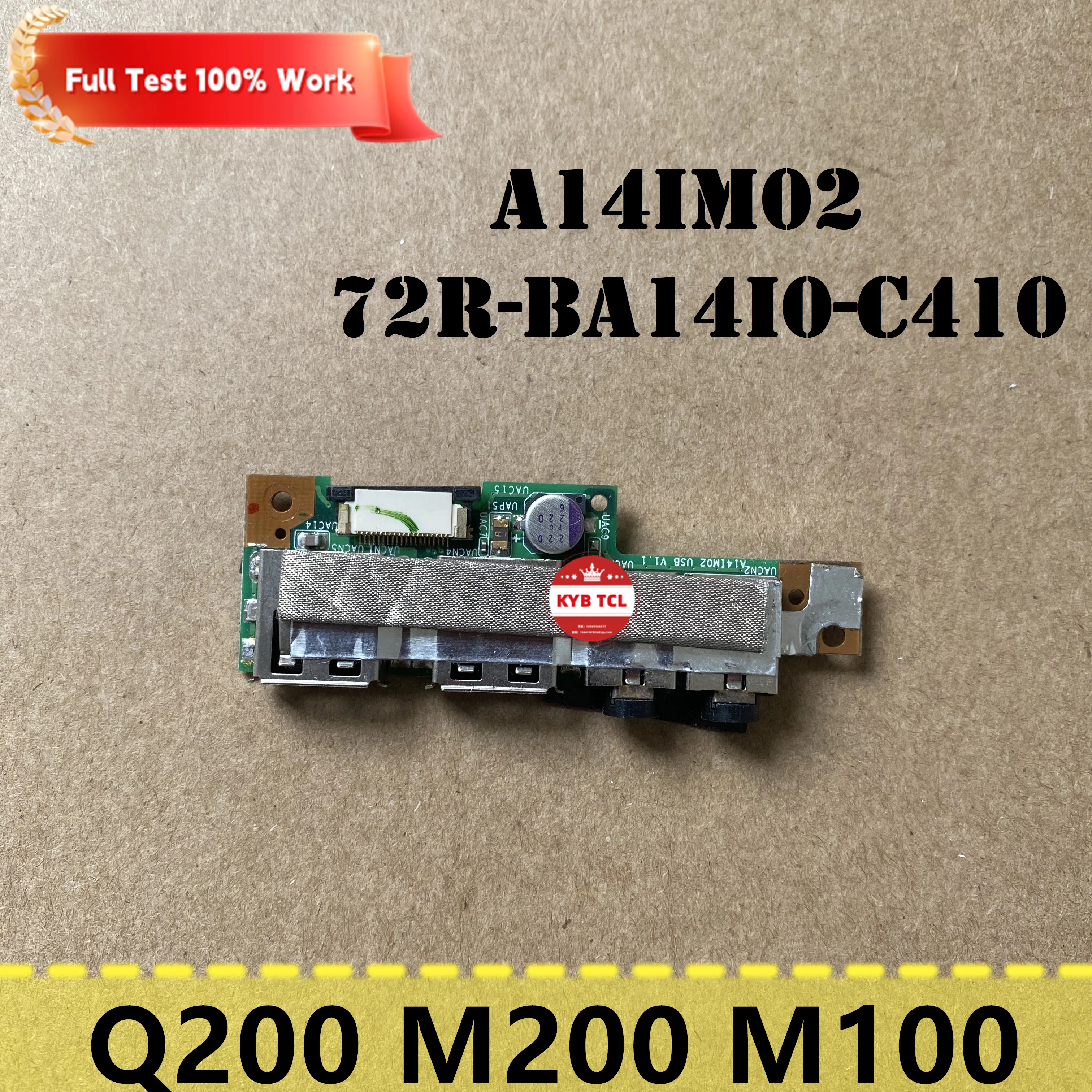 Laptop Advent Quantum Q200 M200 M100 USB Audio Ports Board A14IM02 72R-BA14I0-C410 Notebook