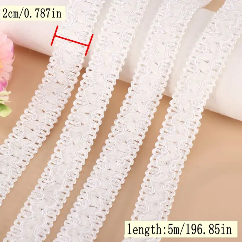 5Meters/16.4Ft Each Pack Suitable for Lace New Lace Belt Clothing Accessories DIY Curtain Lace Clothes Ruyi Lace
