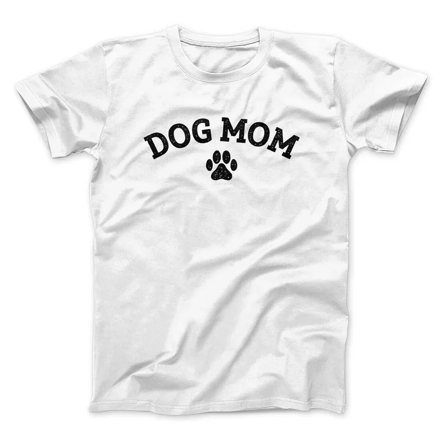 DOG MOM MEN/UNISEX T-SHIRT  Graphic Print Casual Tee Shirts  Slogan Graphic Print Tops Tees Shirts