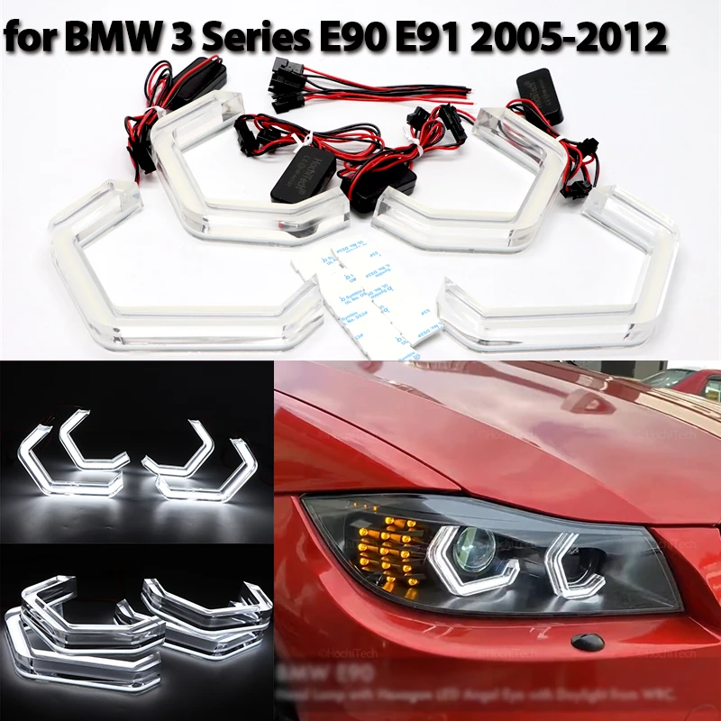 

LED Crystal Angel Eyes M4 Style DRL Halo Rings for BMW 3 series E90 E91 316i 318i 320i 320si 323i 325i 328i 330i 335i 316d 04-11