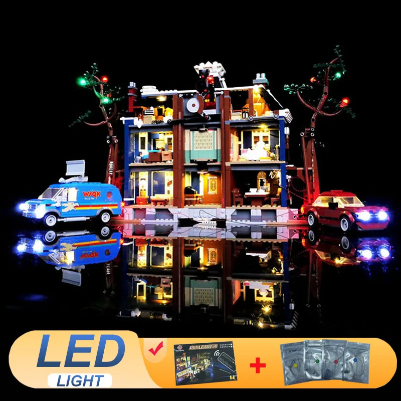Zestaw oświetlenia LED do LEGO Stranger Things The Creel House Movie 11370 DIY Prezent (Nie zawiera klocków, zestawów, modeli do składania)