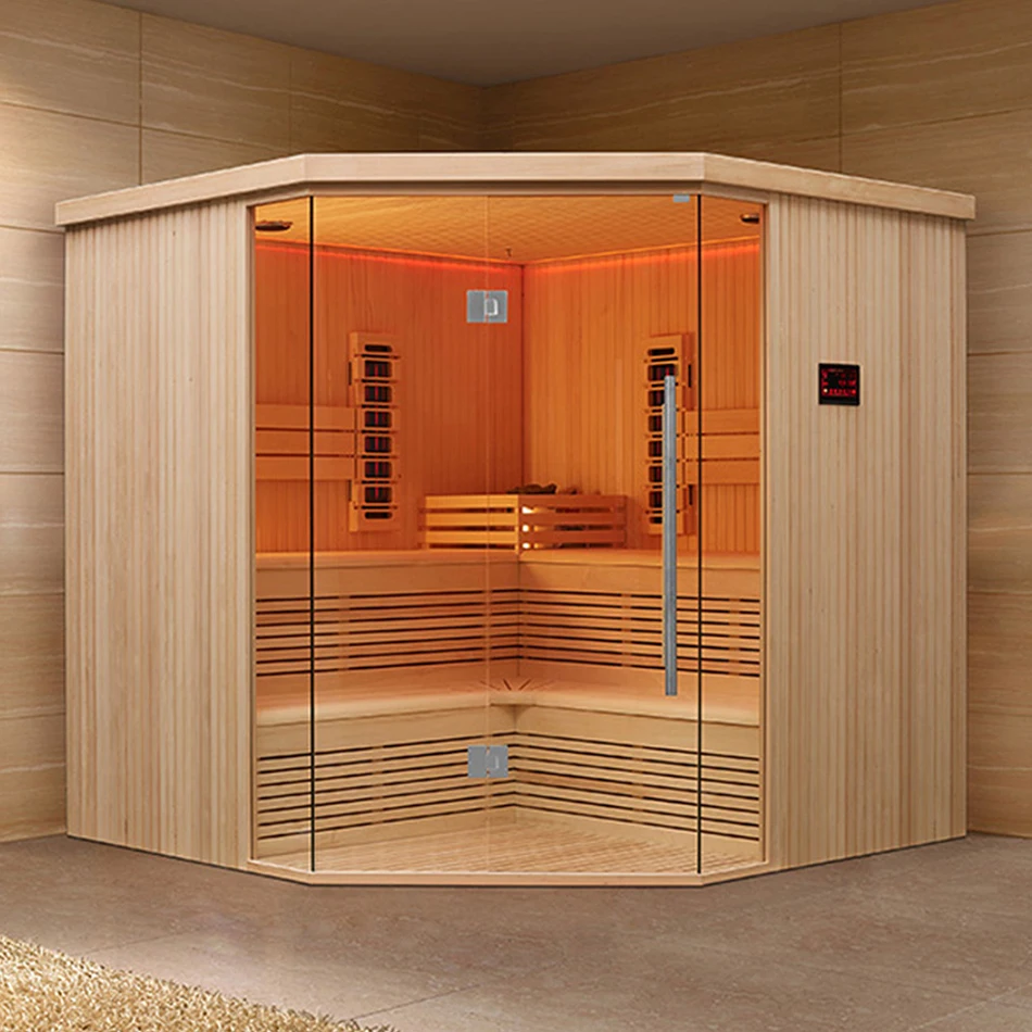 &c Modern Commercial Sauna Room Red Cedar Dry Steam Sauna Solid Wood Construction-Best Price in Malaysia