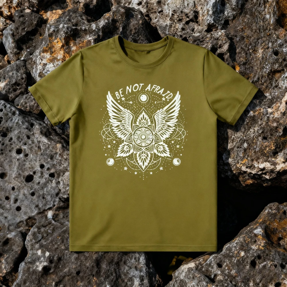 Be Not Afraid Biblically Accurate Angel Version Shirt Biblically Correct Angel Graphic Printed T-shirt Unique Gothic Men Women T