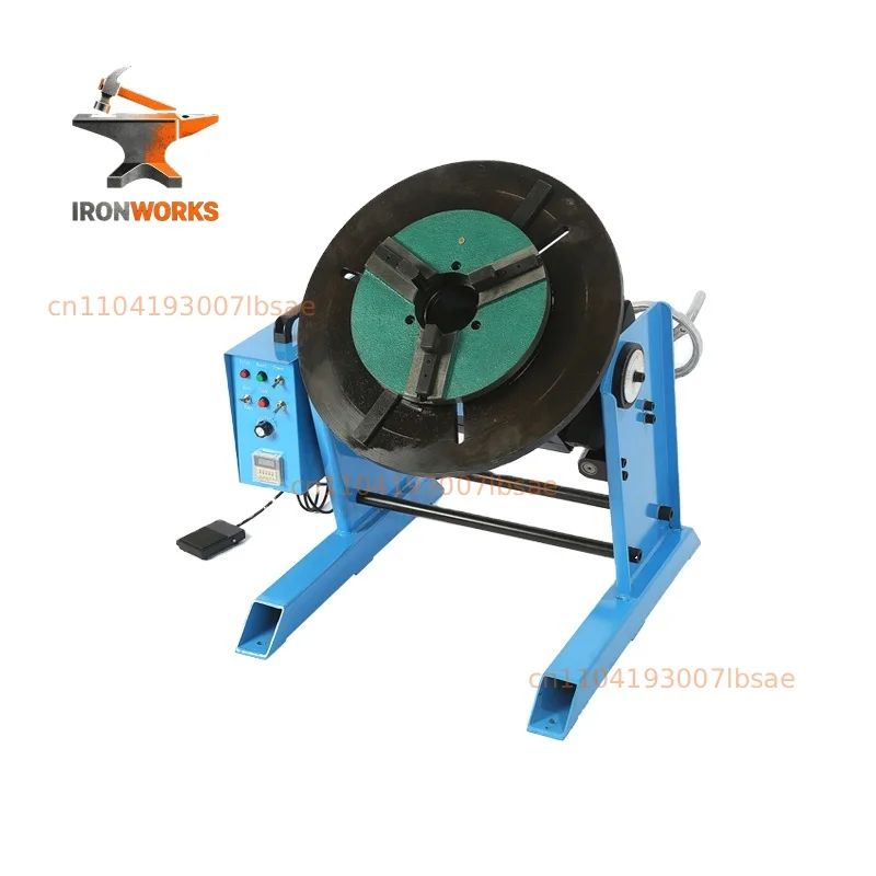 50kg load welding rotary table, CNC automatic turntable with stepper motor and torch handle