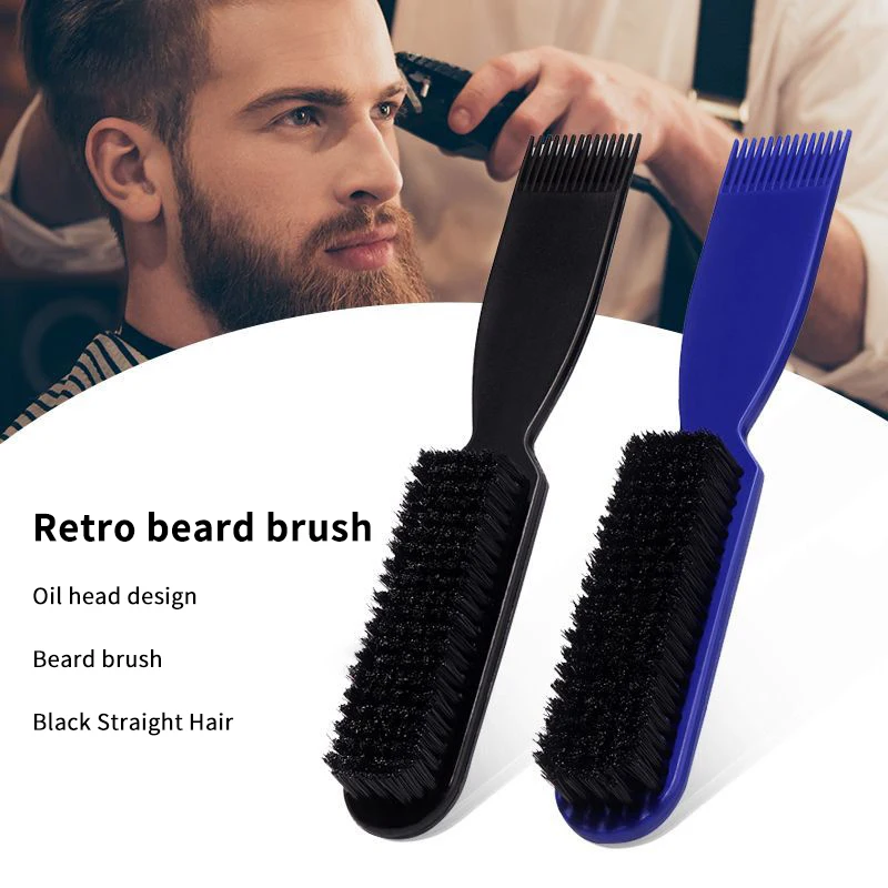 1Pcs Men's Beard Comb For Grooming Barber Shop Brush Tools And Hair Dust Hairdressing Neck