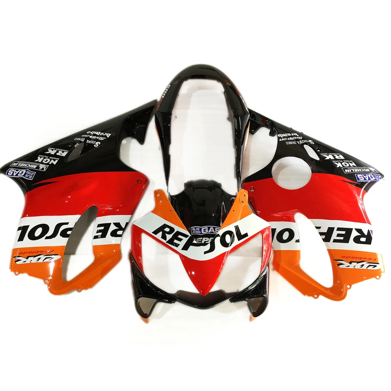 Repsol Injection fairings for HONDA CBR 600 F4I 2004 2005 2006 2007 CBR600 F4i 04 05 06 07 Orange Black Fairing Kit TY05