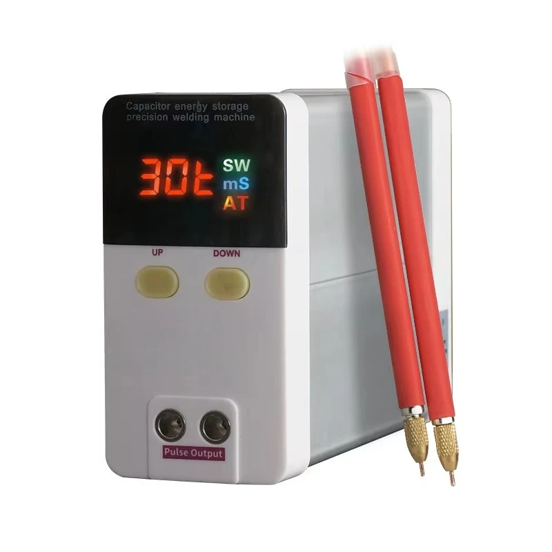 801A 18650 Battery Pulse Spot Welding Machine Hd Digital Display Portable Capacitor Spot Welder with Mobile Phone Weld Fixture